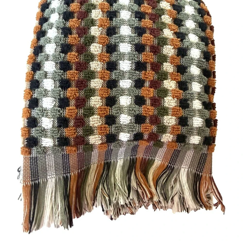 Felpinter Kitchen Dish Towels Set of 3 Rust Black Gray Check Made in PORTUGAL
